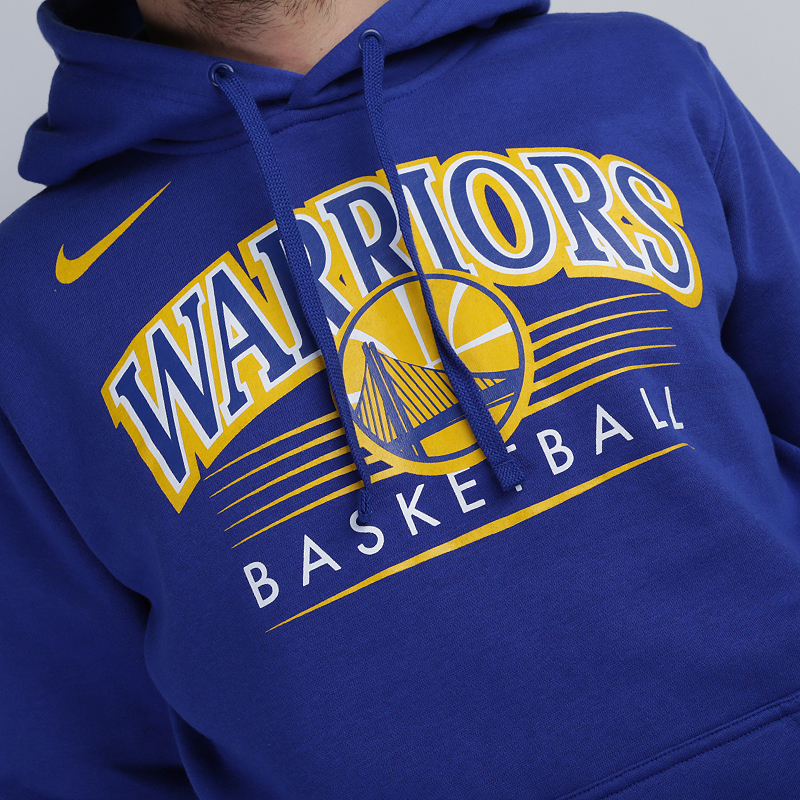 мужская синяя толстовка Nike NBA Golden State Warriors BV0925-495 - цена, описание, фото 2